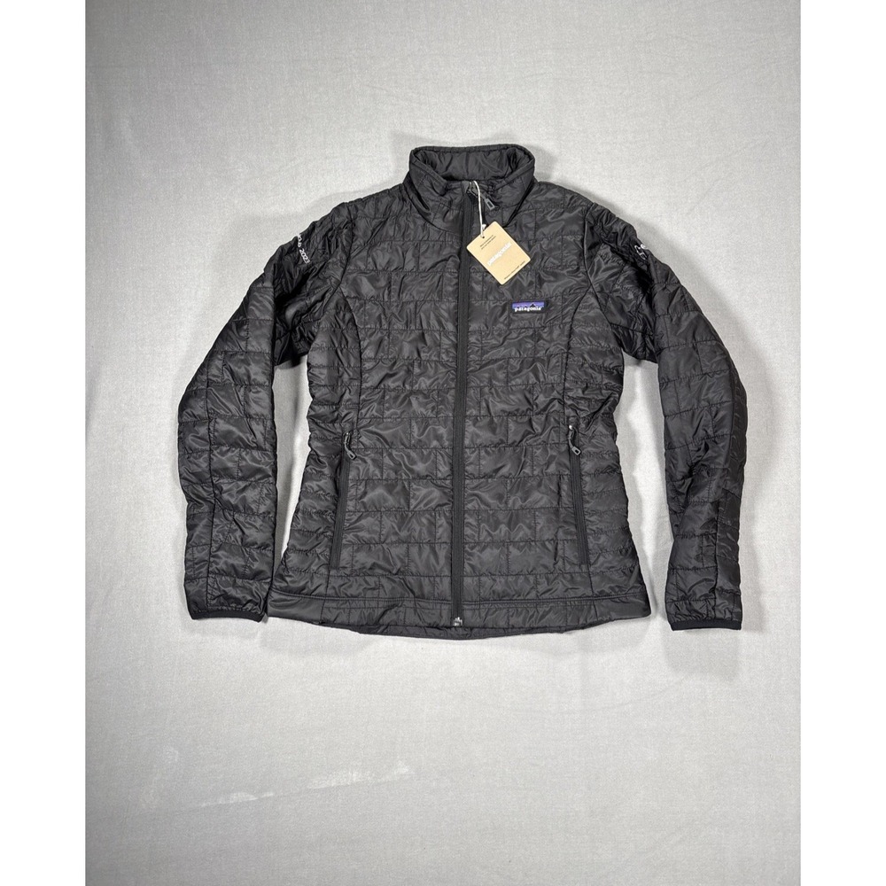 Patagonia Nano Puff Jacket Womens Small Black Lightweight Gorpcore READ